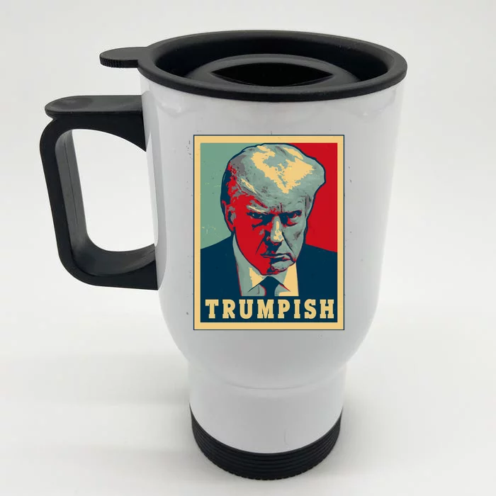 Trumpish Mugshot Vintage Poster Front & Back Stainless Steel Travel Mug