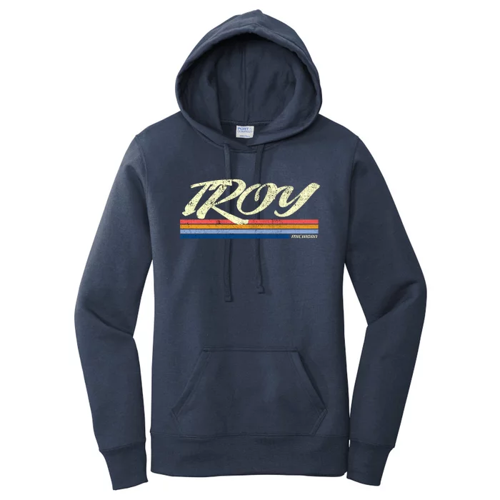 Troy Michigan Vintage Women's Pullover Hoodie