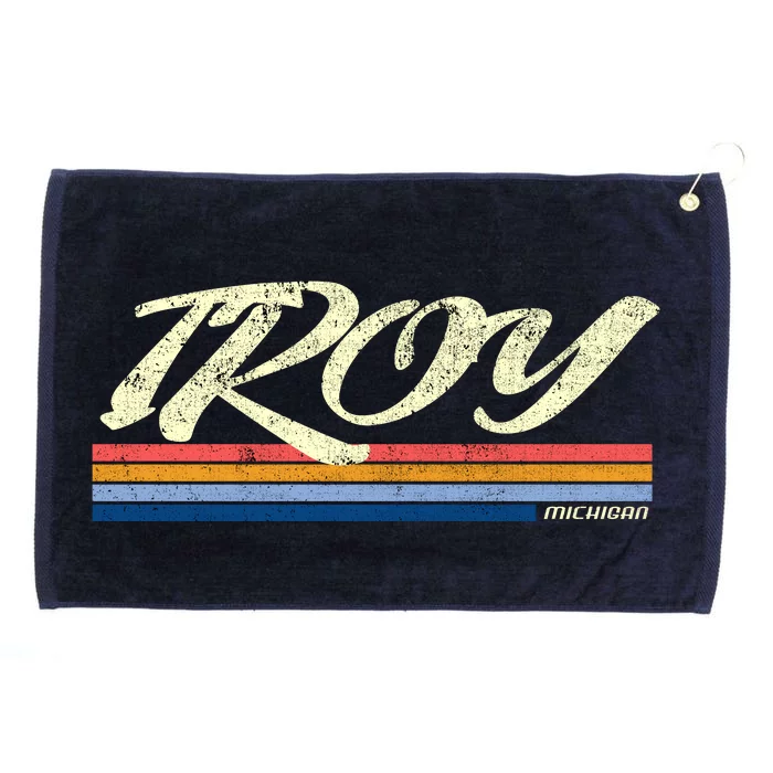 Troy Michigan Vintage Grommeted Golf Towel