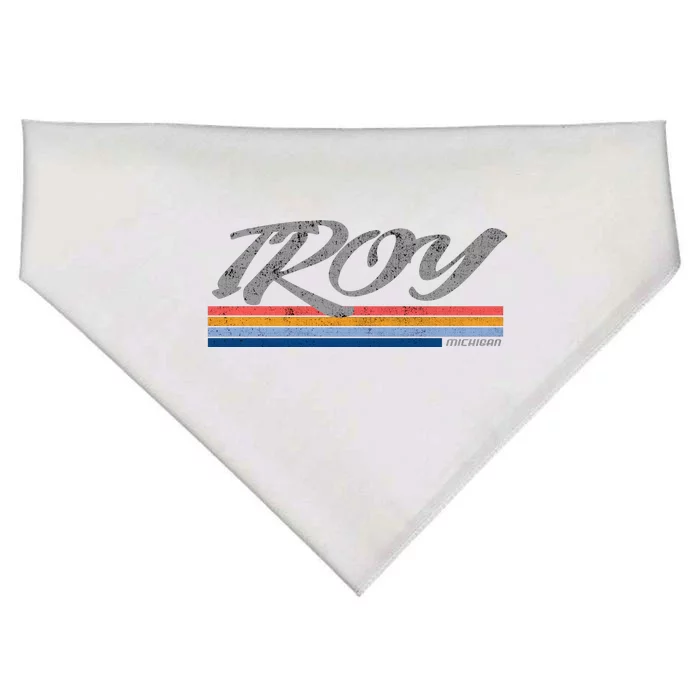 Troy Michigan Vintage USA-Made Doggie Bandana