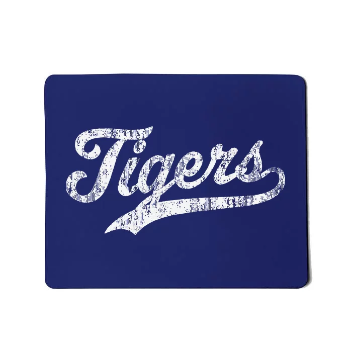 Tigers Mascot Vintage Sports Name Mousepad