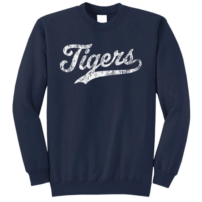 Tigers Mascot Vintage Sports Name Tall Sweatshirt