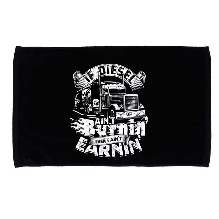 Trucker Men Women Big Rig Trucking Truckin Road Microfiber Hand Towel