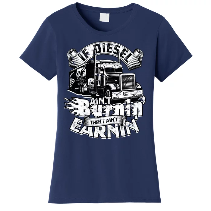 Trucker Men Women Big Rig Trucking Truckin Road Women's T-Shirt