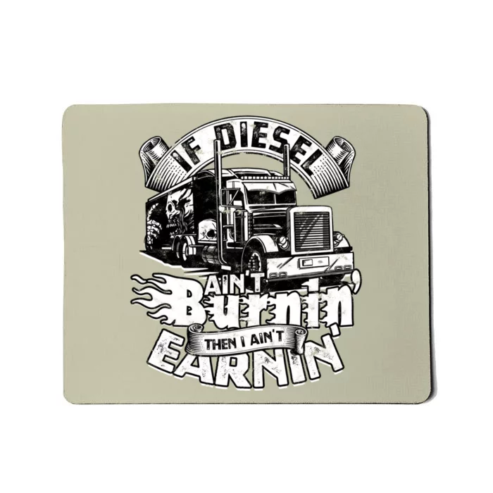 Trucker Men Women Big Rig Trucking Truckin Road Mousepad