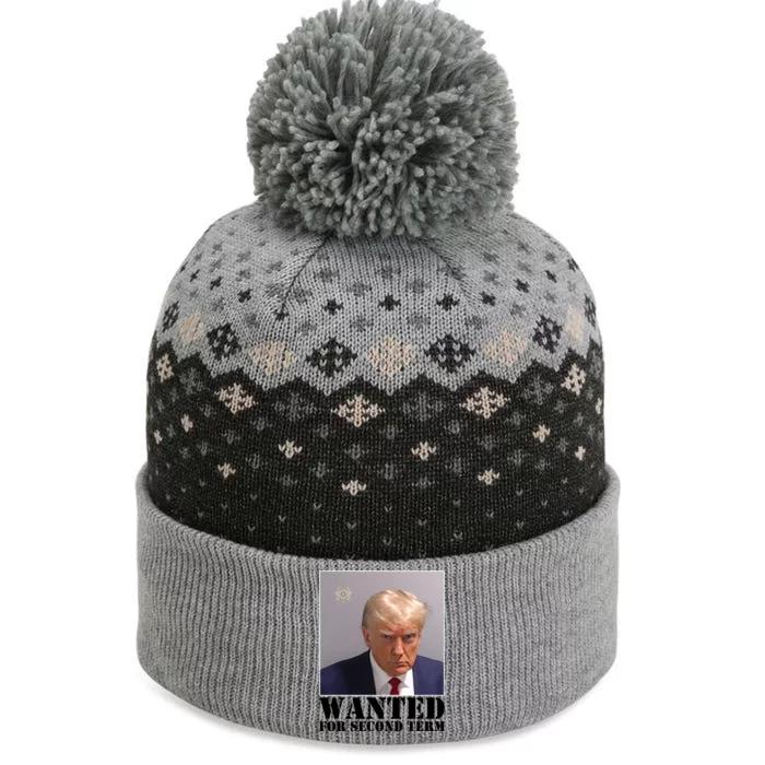 Trump Mugshot Wanted For Second Term The Baniff Cuffed Pom Beanie