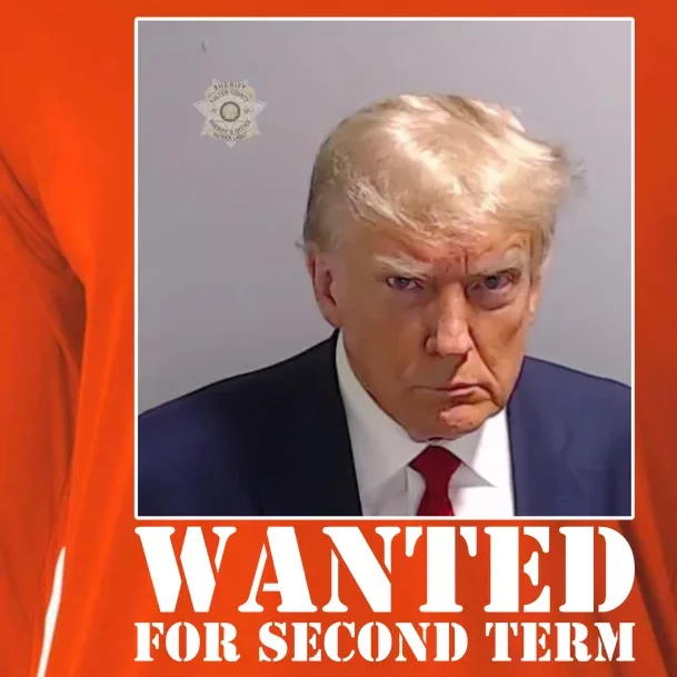 Trump Mugshot Wanted For Second Term Cooling Performance Long Sleeve Crew