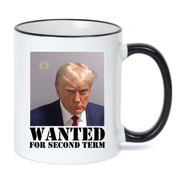 Trump Mugshot Wanted For Second Term Black Color Changing Mug