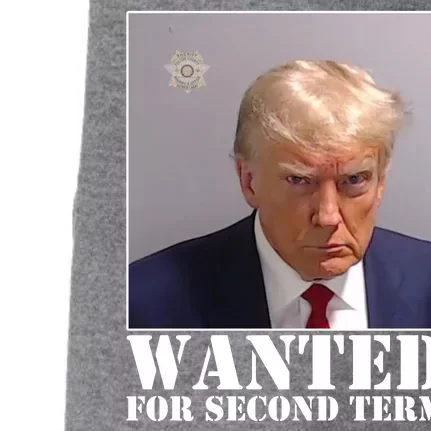 Trump Mugshot Wanted For Second Term Doggie 3-End Fleece Hoodie