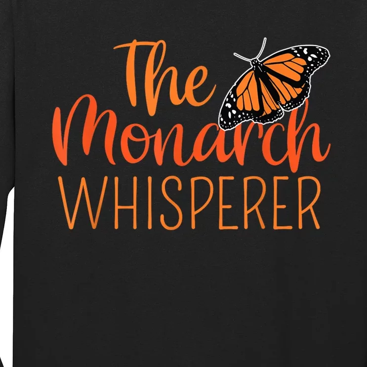 The Monarch Whisperer Cute Entomology Butterfly Long Sleeve Shirt