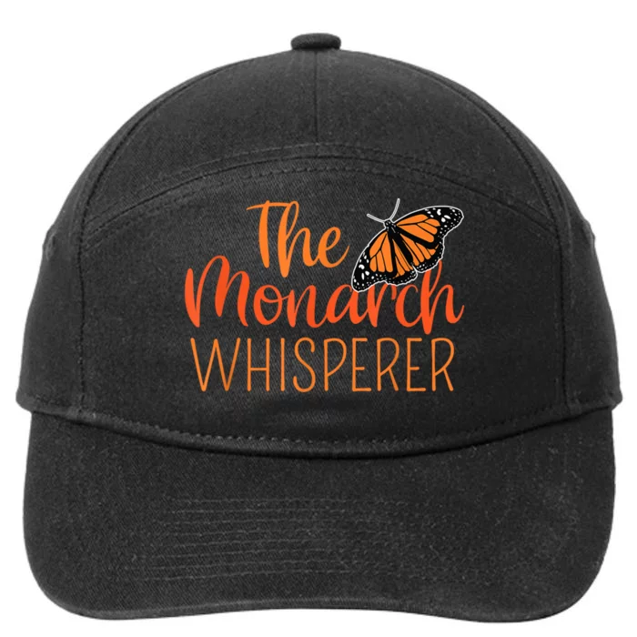 The Monarch Whisperer Cute Entomology Butterfly 7-Panel Snapback Hat