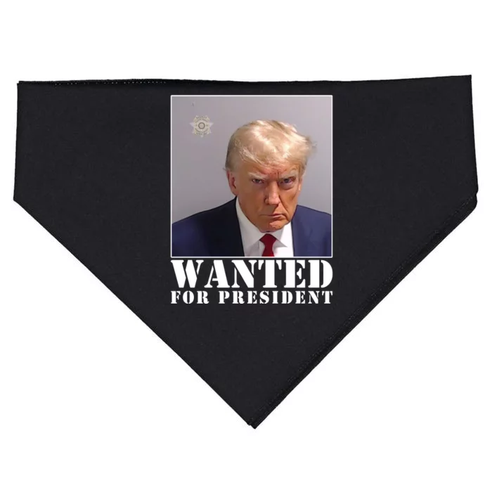 Trump Mugshot Wanted For President USA-Made Doggie Bandana