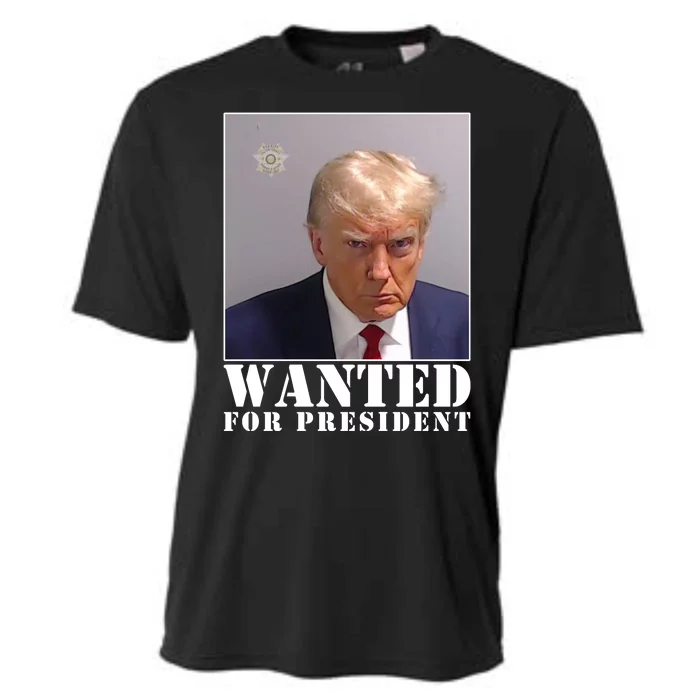 Trump Mugshot Wanted For President Cooling Performance Crew T-Shirt