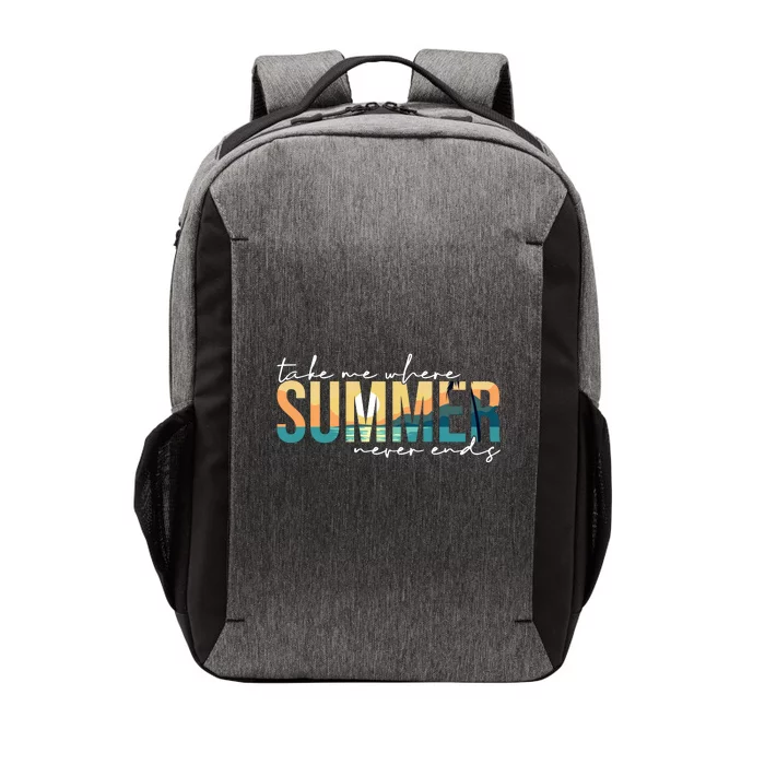 Take Me Where Summer Never Ends Vector Backpack