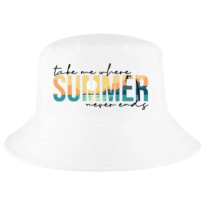 Take Me Where Summer Never Ends Cool Comfort Performance Bucket Hat