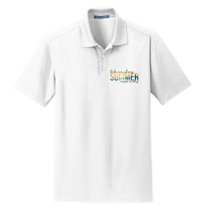 Take Me Where Summer Never Ends Dry Zone Grid Performance Polo