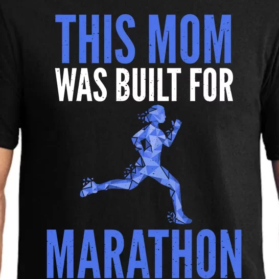 This Mom Was Built For Marathon Marathoner Mom Great Gift Pajama Set