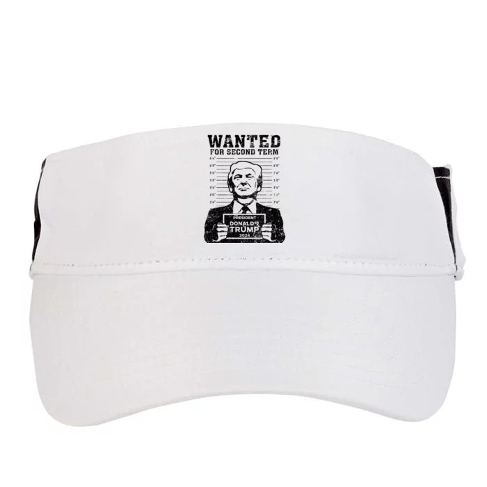 Trump Mugshot Wanted For Second Term 2024 Adult Drive Performance Visor