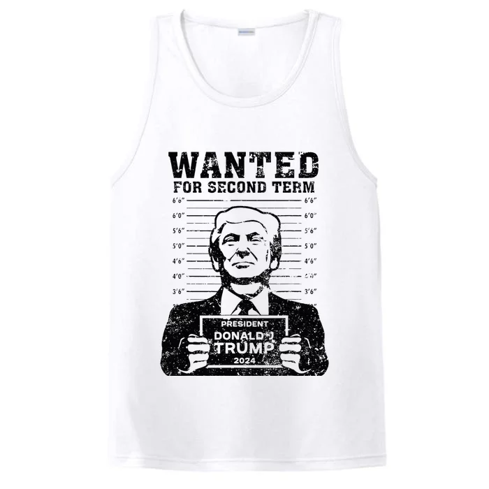 Trump Mugshot Wanted For Second Term 2024 Performance Tank