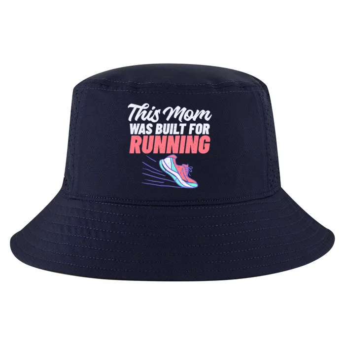 This Mom Was Built For Running Mother Marathon Runner Gift Cool Comfort Performance Bucket Hat