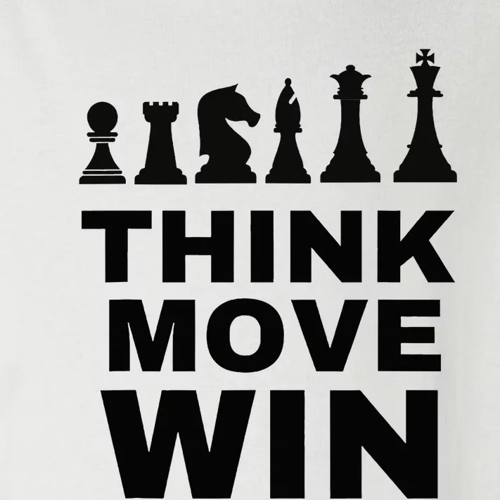 Think Move Win Chess Player Chess Board Toddler Long Sleeve Shirt