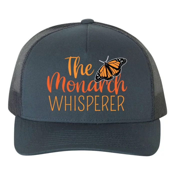 The Monarch Whisperer Cute Entomology Butterfly Yupoong Adult 5-Panel Trucker Hat