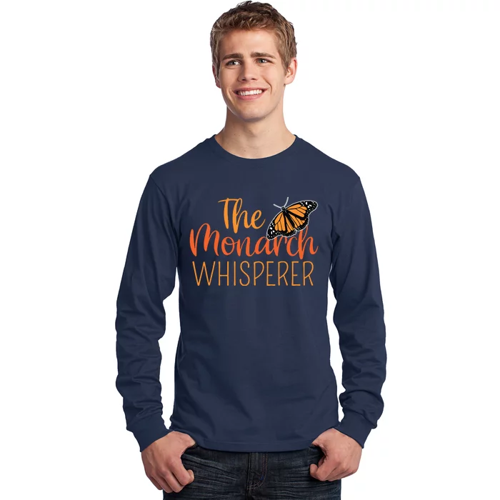 The Monarch Whisperer Cute Entomology Butterfly Long Sleeve Shirt