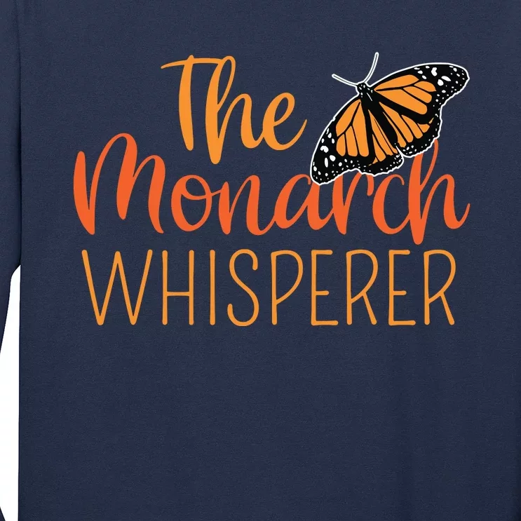 The Monarch Whisperer Cute Entomology Butterfly Long Sleeve Shirt