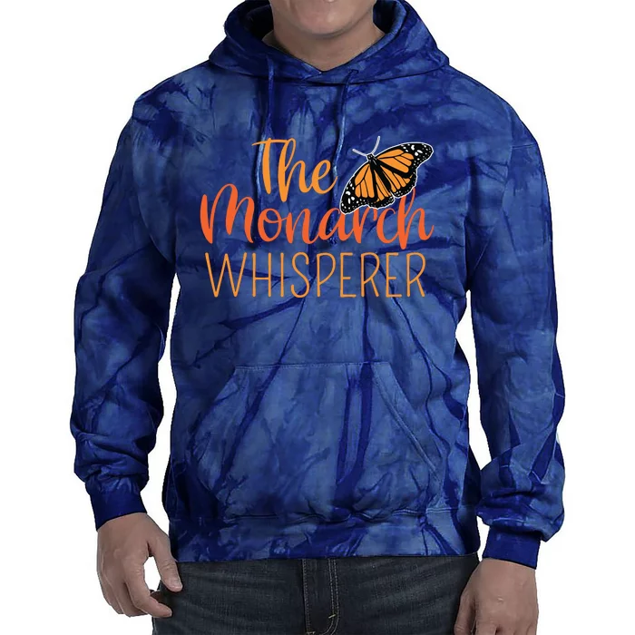 The Monarch Whisperer Cute Entomology Butterfly Tie Dye Hoodie