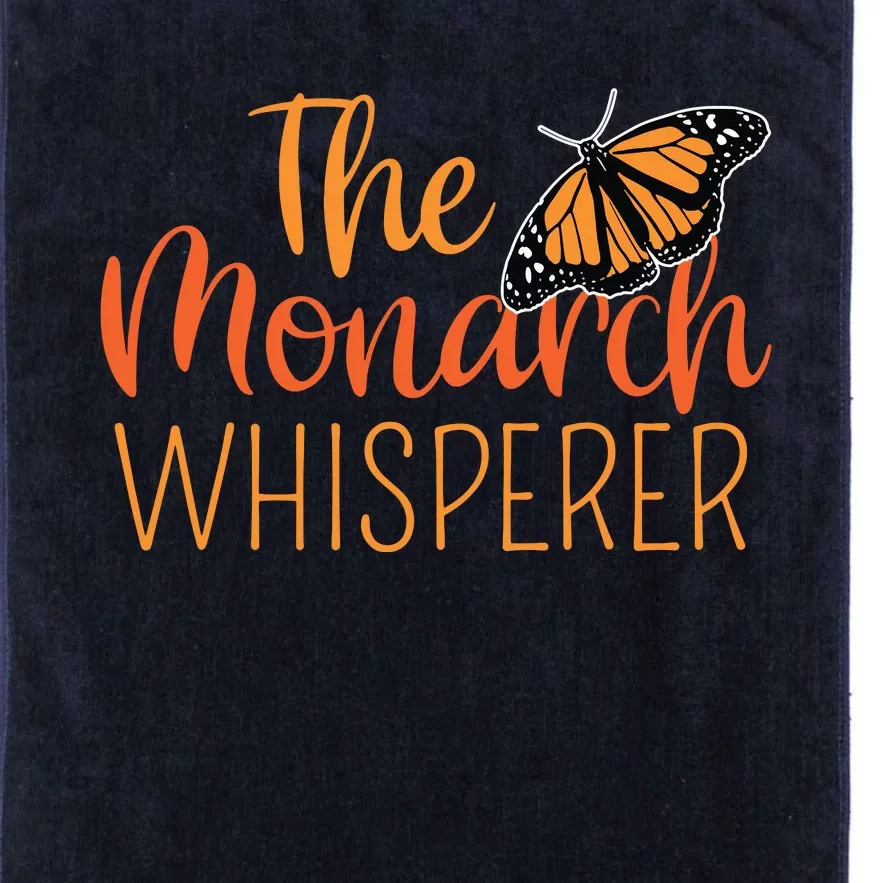 The Monarch Whisperer Cute Entomology Butterfly Platinum Collection Golf Towel