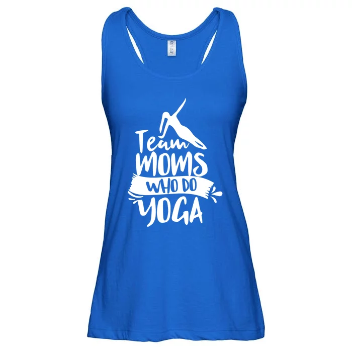 Team Moms Who Do Yoga Mom Mother Hobby Mommy Mama Mothers Gift Ladies Essential Flowy Tank