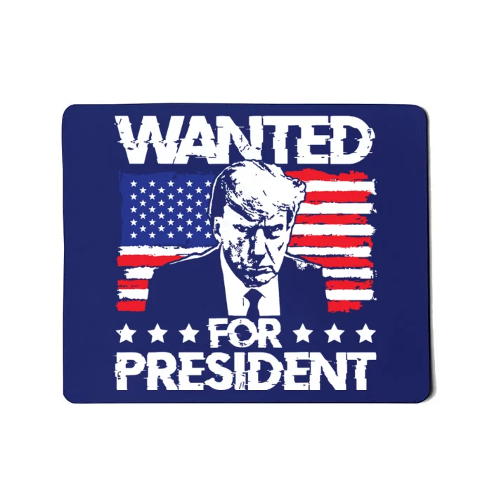 Trump Mugshot Wanted For President 2024 Mousepad