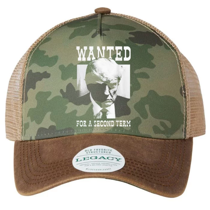 Trump Mugshot Wanted For Second Term 2024 Legacy Tie Dye Trucker Hat