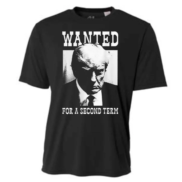 Trump Mugshot Wanted For Second Term 2024 Cooling Performance Crew T-Shirt