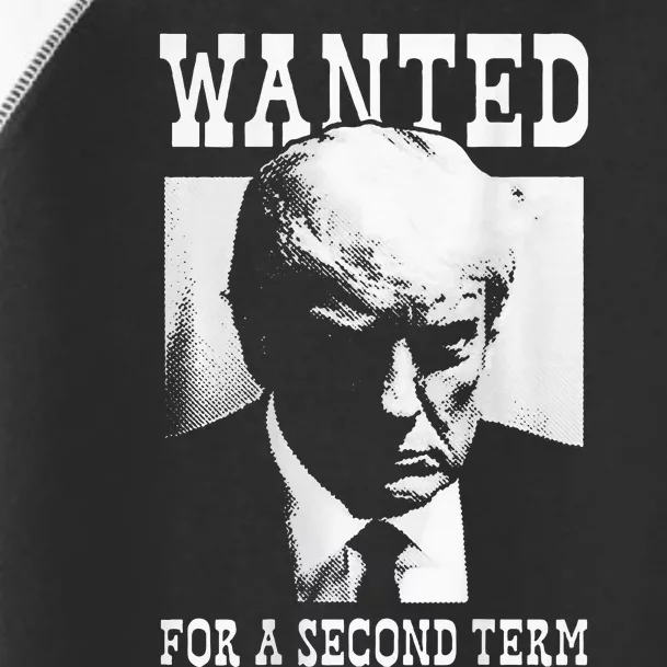 Trump Mugshot Wanted For Second Term 2024 Toddler Fine Jersey T-Shirt