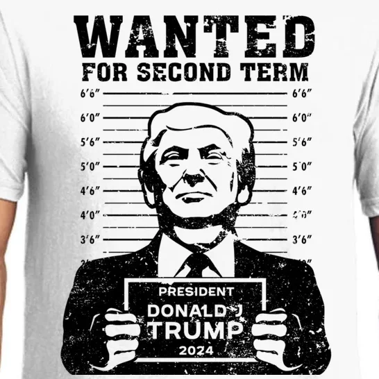 Trump Mugshot Wanted For Second Term 2024 Pajama Set