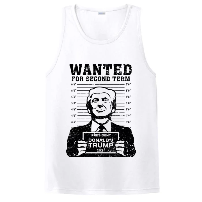 Trump Mugshot Wanted For Second Term 2024 Performance Tank