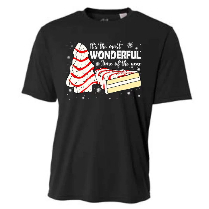 The Most Wonderful Christmas Snack Cake Time Of The Year TShirt Cooling Performance Crew T-Shirt