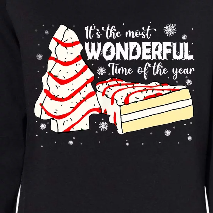 The Most Wonderful Christmas Snack Cake Time Of The Year TShirt Womens California Wash Sweatshirt