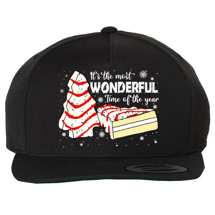 The Most Wonderful Christmas Snack Cake Time Of The Year TShirt Wool Snapback Cap