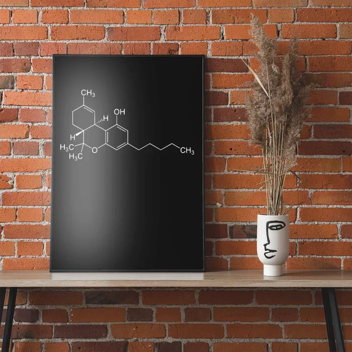 Thc Molecule Weed 420 Poster