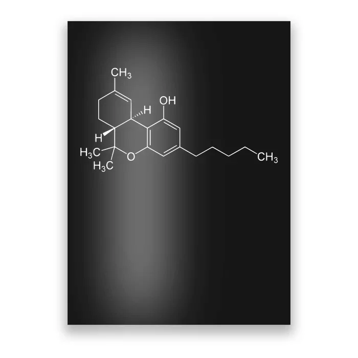 Thc Molecule Weed 420 Poster