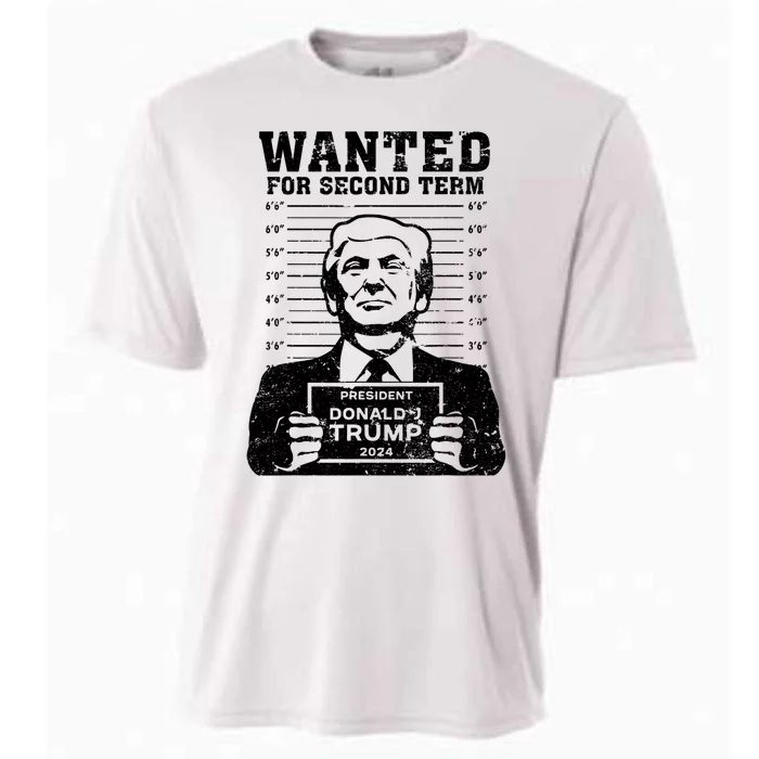 Trump Mugshot Wanted For Second Term 2024 Cooling Performance Crew T-Shirt