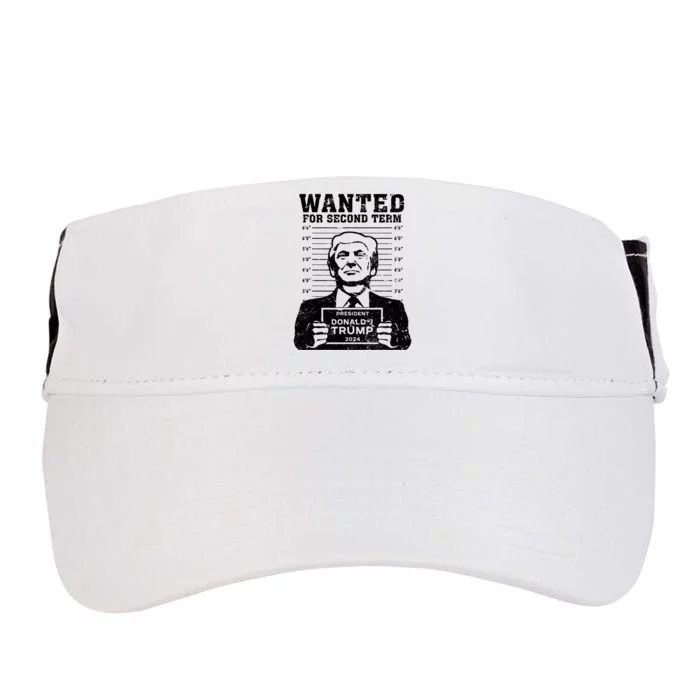 Trump Mugshot Wanted For Second Term 2024 Adult Drive Performance Visor