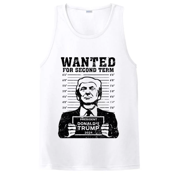 Trump Mugshot Wanted For Second Term 2024 Performance Tank