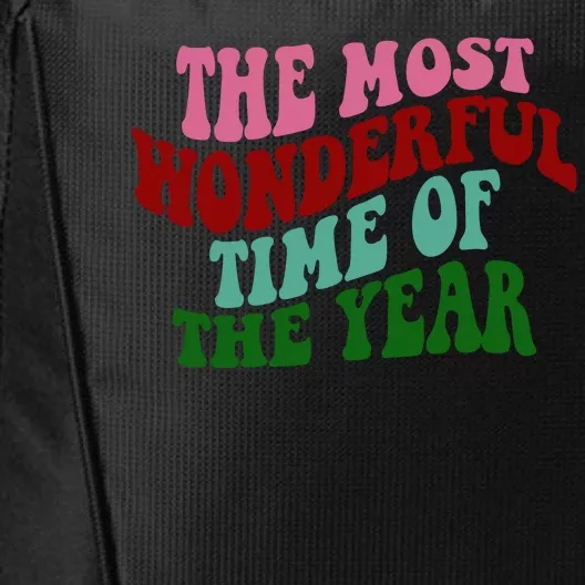 The Most Wonderful Time Of The Year Holiday Groovy City Backpack