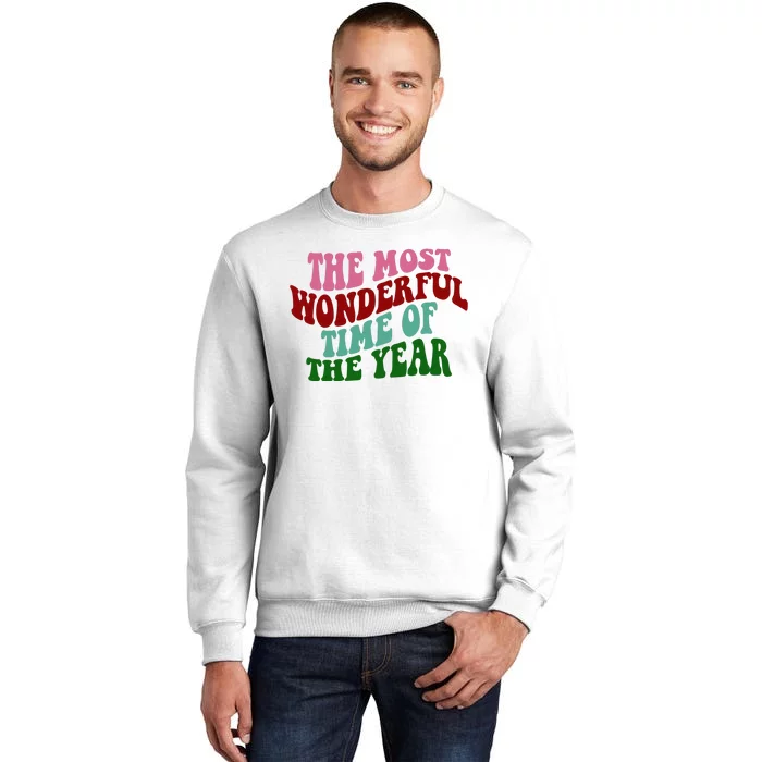 The Most Wonderful Time Of The Year Holiday Groovy Sweatshirt