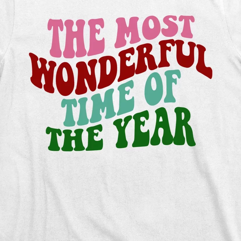 The Most Wonderful Time Of The Year Holiday Groovy T-Shirt