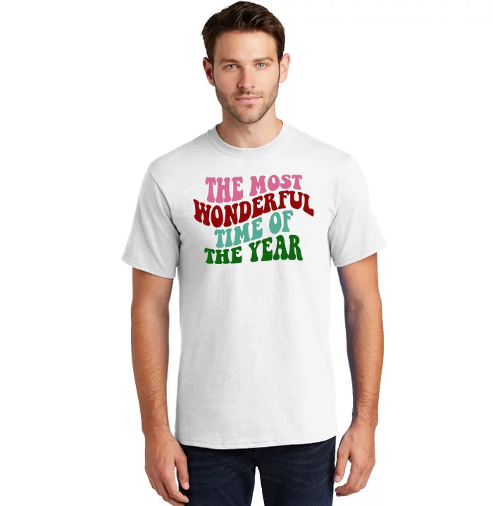 The Most Wonderful Time Of The Year Holiday Groovy Tall T-Shirt