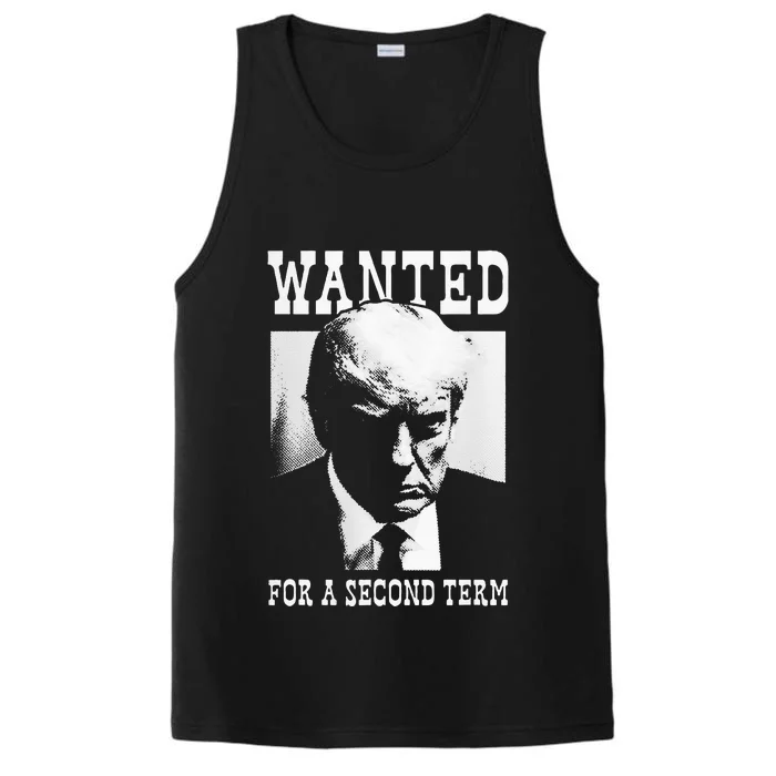 Trump Mugshot Wanted For Second Term 2024 Performance Tank